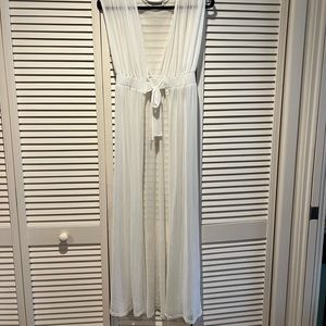 Sheer white cover up